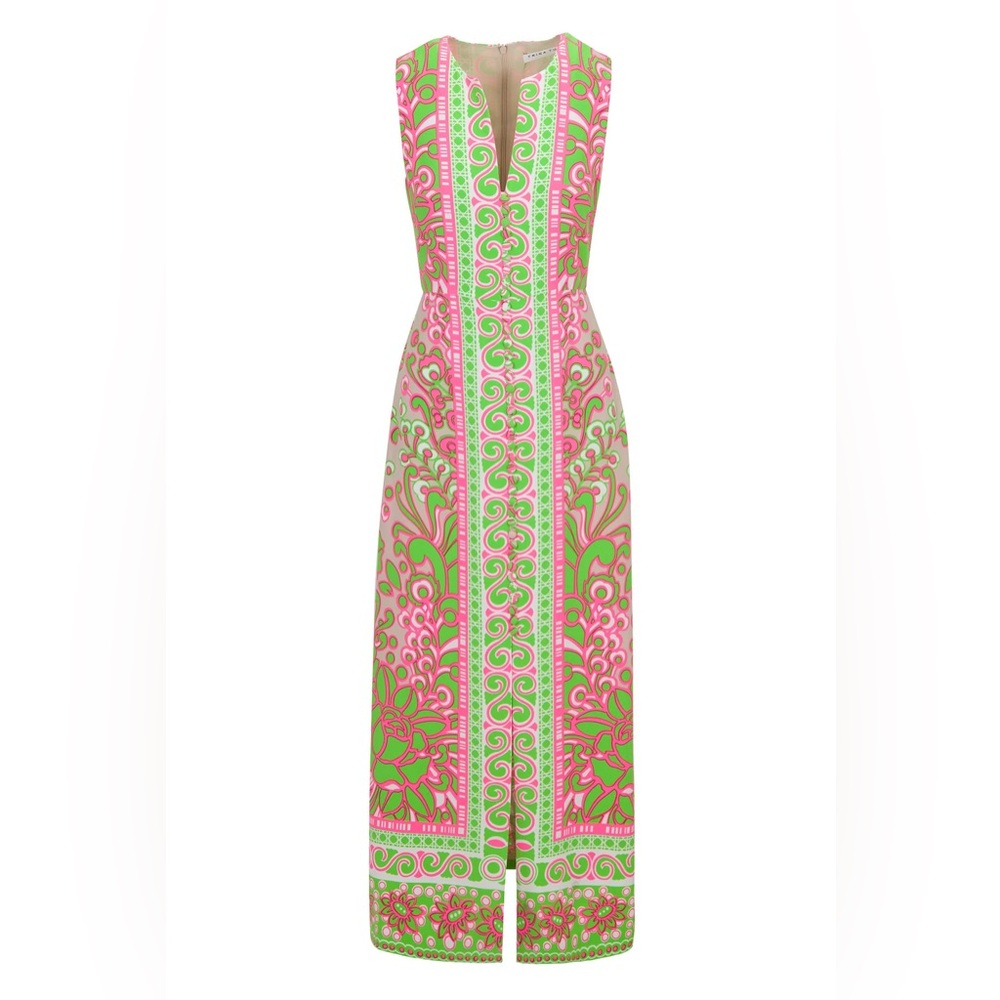 NWT TRINA TURK Novak Sleeveless Midi Dress - Petra Floral - Picture 8 of 10